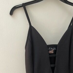 Black V-Neck Jumpsuit